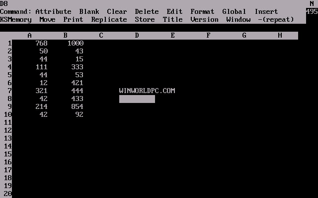 VisiCalc Advanced - Edit